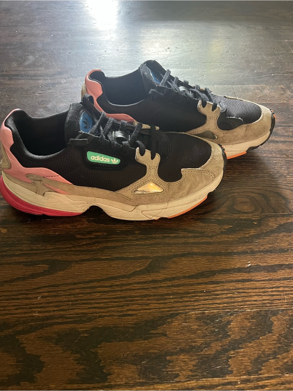 adidas Falcon Sneakers Black/Gray/Pink Kylie Jenner Edition Women’s 7.5